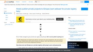 
                            1. Howto publish private projects to Sinopia (npm adduser for private ...