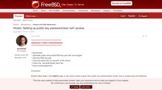 
                            2. Howto: Setting up public key password-less 'ssh' access | The ...