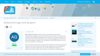 
                            8. [Howto] SSH Login nicht als admin - Anleitungen - NAS Hilfe und ...