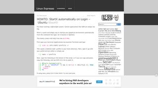 
                            7. HOWTO: StartX automatically on Login – Ubuntu | Linux Expresso