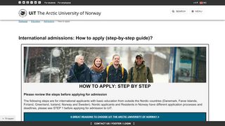 
                            5. Howtoapply | UiT