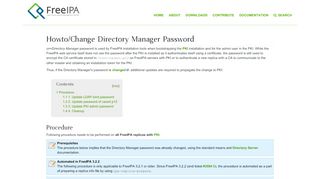 
                            1. Howto/Change Directory Manager Password - FreeIPA