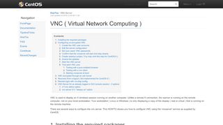 
                            6. HowTos/VNC-Server - CentOS Wiki