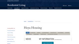 
                            12. Hoya Housing | Student Living | Georgetown University