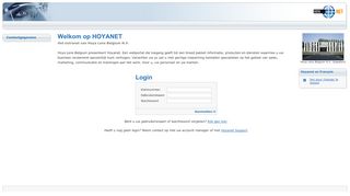 
                            8. HOYANET.BE | Login Step 1