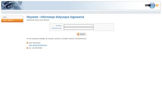 
                            3. HOYANET.PL | Login - kontakt