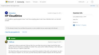 
                            6. HP CloudDrive - Microsoft Community