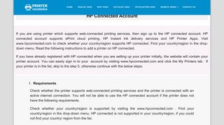 
                            11. HP Connected Account | - 123 Hp Printer Setup