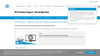 
                            5. HP Connected - Updating your HP Connected Account Information ...