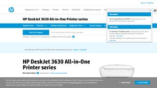 
                            13. HP DeskJet 3630 All-in-One Printer series | HP® Customer Support