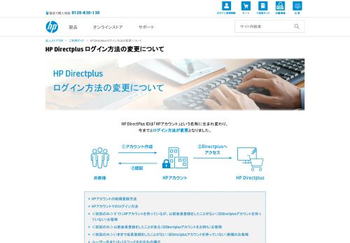 
                            4. HP Directplus ログイン方法の変更について | 日本HP - HP.com