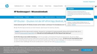 
                            7. HP-Drucker - Drucken mit der HP ePrint App (Android, Amazon Fire ...