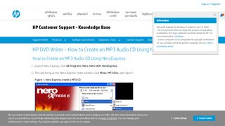 
                            9. HP DVD Writer - How to Create an MP3 Audio CD Using NeroExpress ...