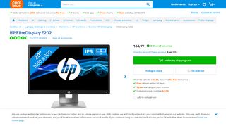 
                            12. HP EliteDisplay E202 - Before 23:59, delivered tomorrow - Coolblue