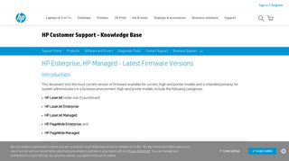 
                            6. HP Enterprise, HP Managed - Latest Firmware Versions | HP ...