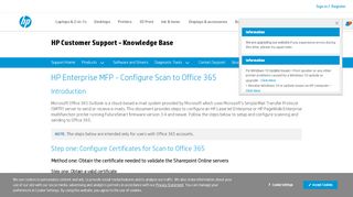 
                            12. HP Enterprise MFP - Configure Scan to Office 365 | HP® Customer ...