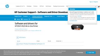
                            8. HP ENVY 4520 All-in-One Printer - Driver Downloads | HP® Customer ...