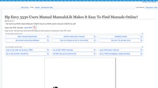 
                            11. Hp Envy 5530 Users Manual ManualsLib Makes It Easy To Find ...