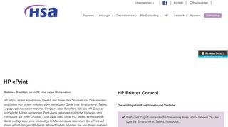 
                            12. HP ePrint - HSA EDV