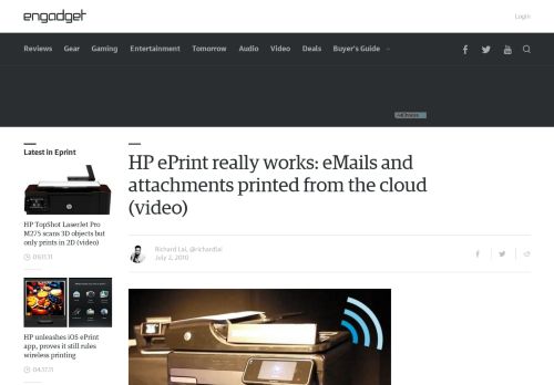 
                            7. HP ePrint really works: eMails and attachments printed from ...