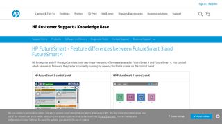 
                            4. HP FutureSmart - Feature differences between FutureSmart 3 and ...