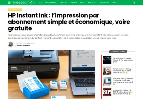 
                            5. HP Instant Ink : l'impression par abonnement simple et économique ...