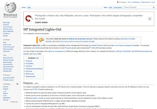 
                            10. HP Integrated Lights-Out - Wikipedia