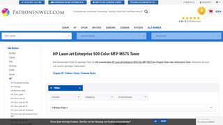 
                            11. HP LaserJet Enterprise 500 Color MFP M575 Toner günstig kaufen