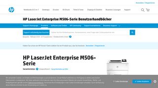 
                            12. HP LaserJet Enterprise M506-Serie Brugervejledninger - HP Support