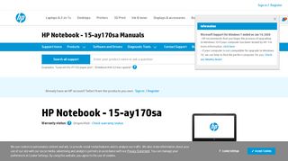 
                            4. HP Notebook - 15-ay170sa User Guides | HP® Customer Support