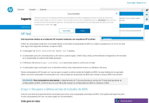 
                            11. HP Notebook - Recuperando o BIOS (Basic Input Output System ...