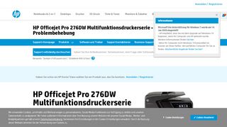 
                            4. HP Officejet Pro 276DW Multifunktionsdruckerserie Solução de ...