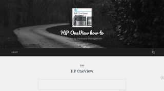 
                            10. HP OneView – HP OneView how to