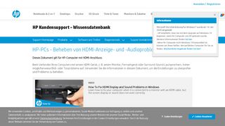 
                            2. HP PCs - Beheben von Bild- und Tonproblemen bei HDMI (Windows ...