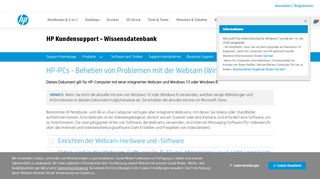 
                            11. HP-PCs - Beheben von Problemen mit der Webcam (Windows 10, 8 ...