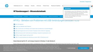 
                            9. HP PCs - Beheben von Problemen mit USB-Verbindungen (Windows ...