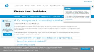 
                            11. HP PCs - Managing User Accounts and Logins (Windows 10) | HP ...