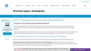 
                            12. HP PCs - Managing User Accounts and Logins (Windows 8) | HP ...