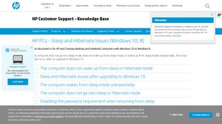 
                            10. HP PCs - Sleep and Hibernate Issues (Windows 10, 8) | HP ...