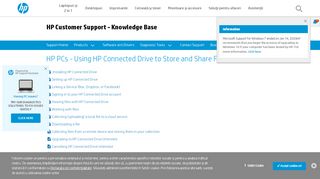 
                            3. HP PCs - Using HP Connected Drive to Store and Share Files ...