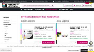 
                            10. HP PhotoSmart Premium C 410 c Druckerpatronen günstig kaufen bei ...