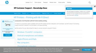 
                            10. HP Printers - Printing with Wi-Fi Direct | HP® Customer Support