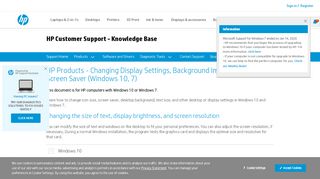 
                            9. HP Products - Changing Display Settings, Background Image, Icons ...