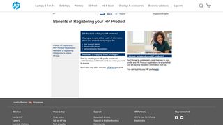 
                            4. HP Registration - Thanks for choosing HP - HP Product Registration