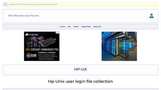 
                            6. Hp-Unix user login file collection - Unix.com