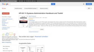 
                            10. HP-UX 11i Systems Administration Handbook and Toolkit
