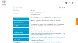 
                            13. HPB - Journal - Elsevier