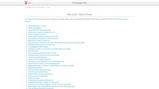 
                            5. HPC » Shop - HomepageCenter - Telekom