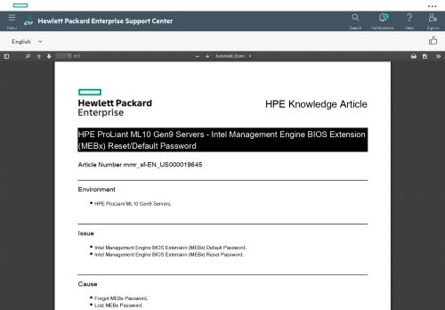 
                            10. HPE Knowledge Article - HPE Support Center