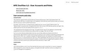 
                            4. HPE OneView 4.1 - User Accounts and Roles - HPE Support Center